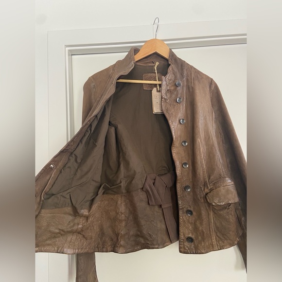 NWT All Saints Leather Usprey Shrunken Jacket Women’s $620 RARE - Picture 11 of 11